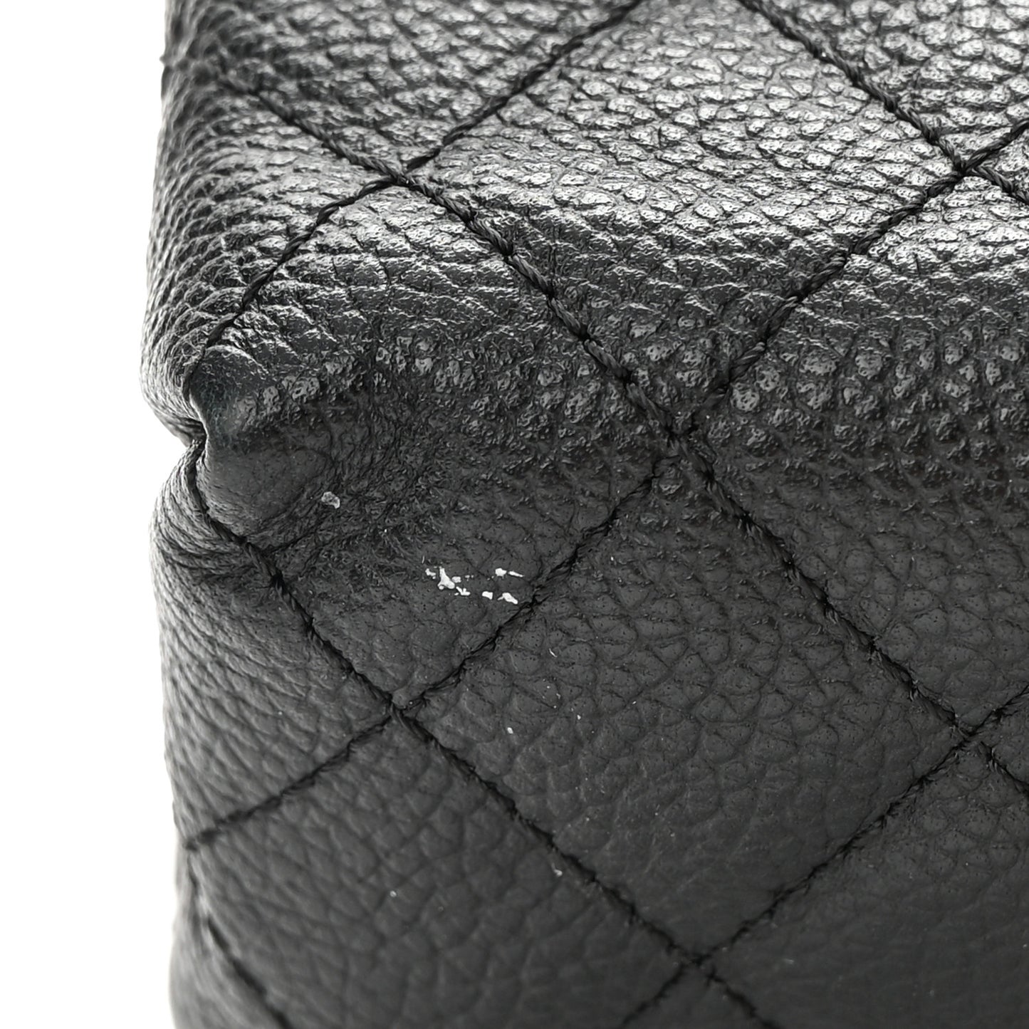 Grained Calfskin Quilted 2.55 Reissue Flap Belt Bag Clutch Black