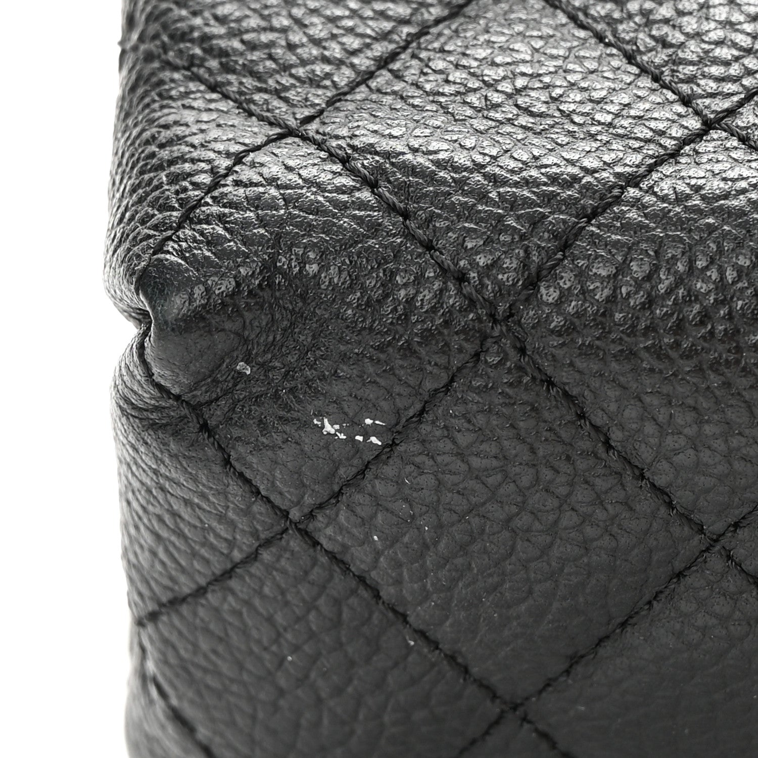 Chanel Grained Calfskin Quilted 2.55 Reissue Flap Belt Bag Clutch Black 12 of 15