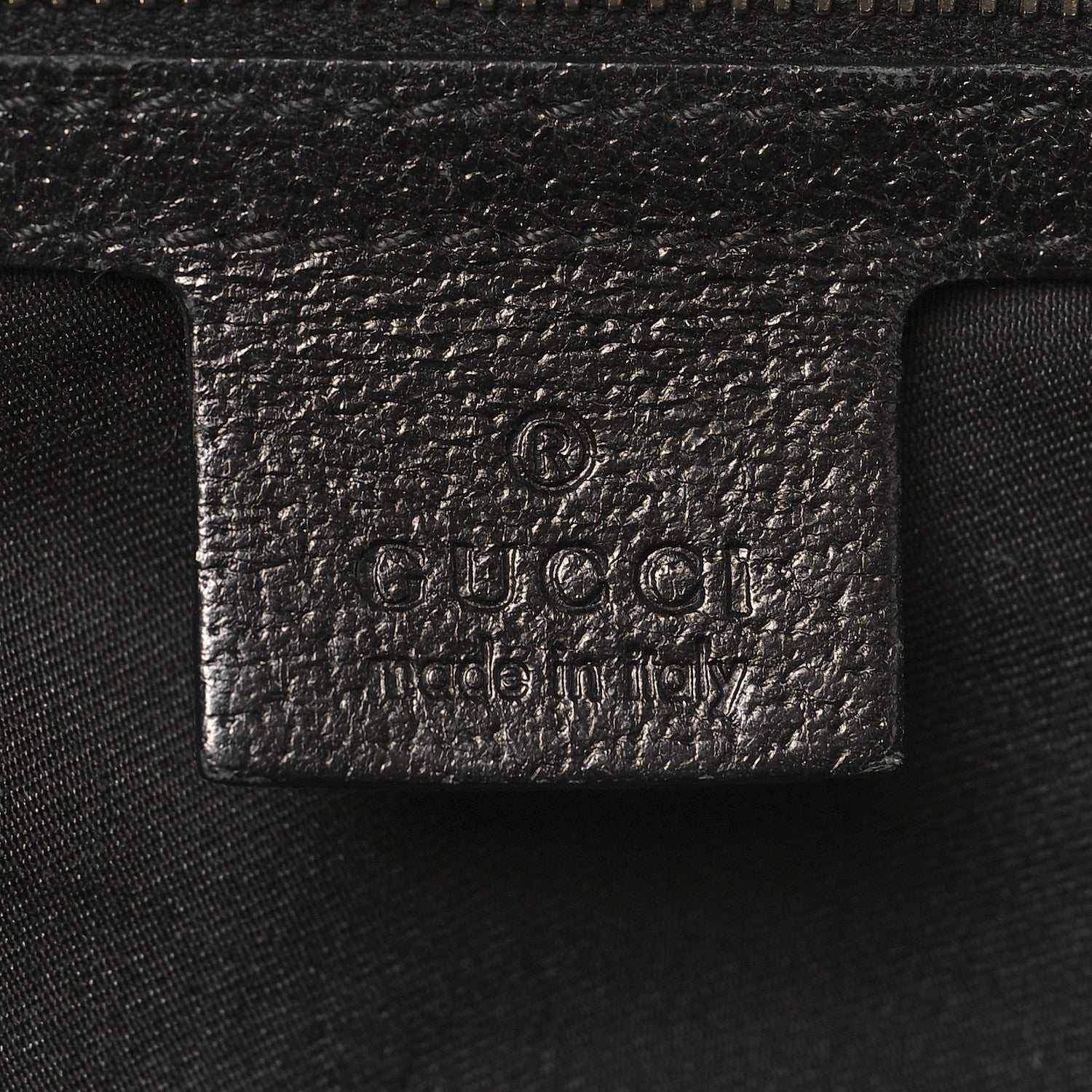 Gucci Canvas Horsebit Large Glam Shoulder Bag Black 6 of 14