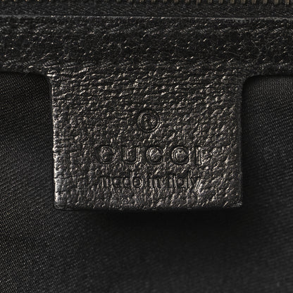 Gucci Canvas Horsebit Large Glam Shoulder Bag Black 6 of 14