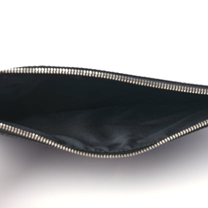 Givenchy Textured Coated Canvas Rottweiler Print Medium Cosmetic Pouch Black 5 of 6