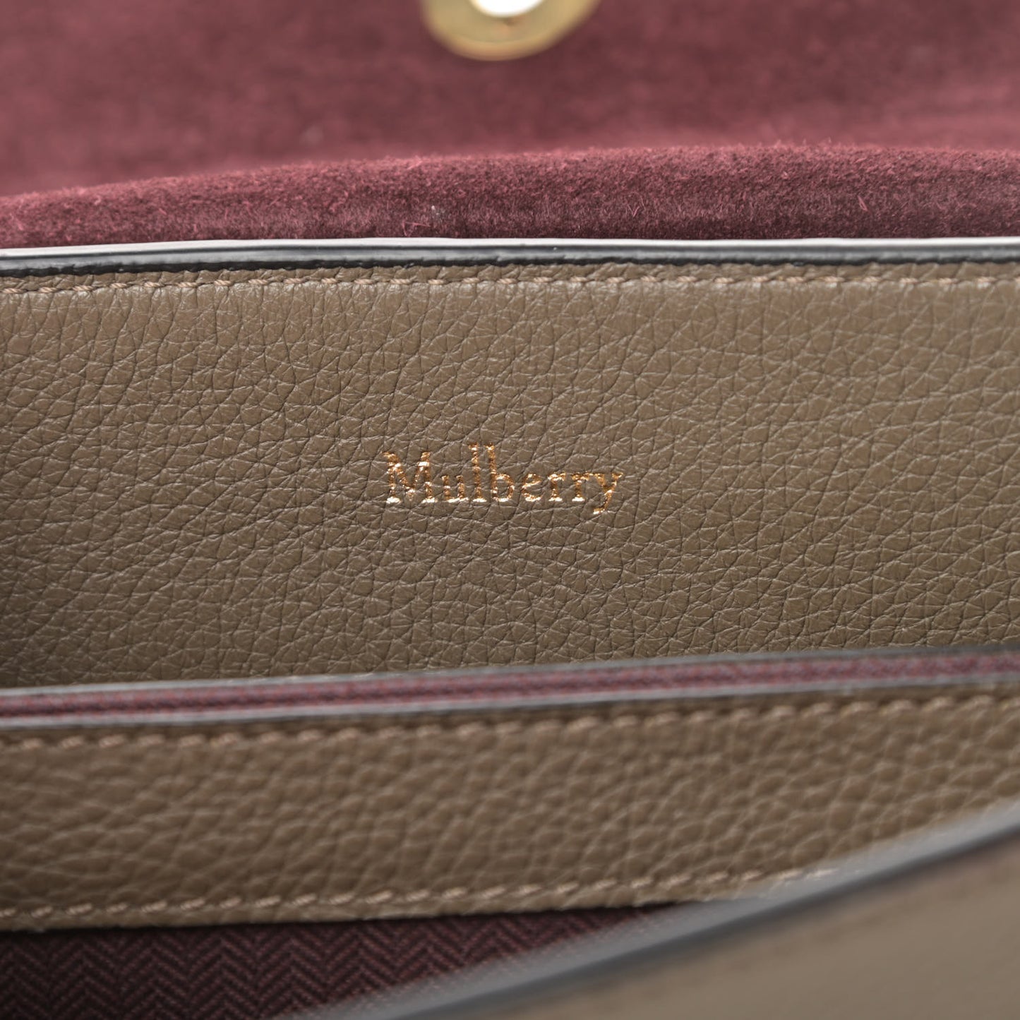 Small Classic Grain Calfskin Mini Seaton Clay