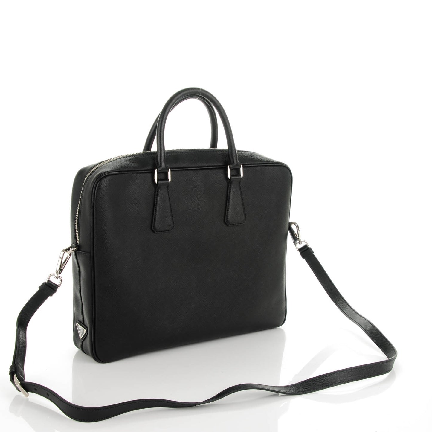 Saffiano Travel Briefcase Nero Black