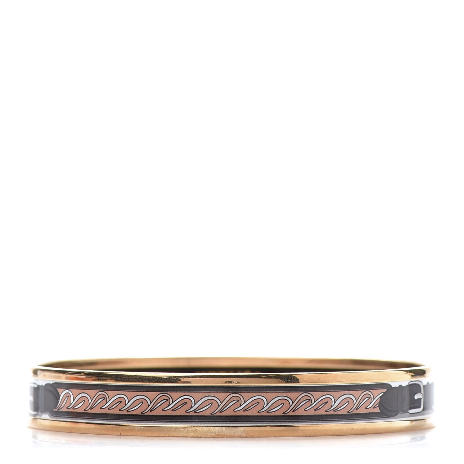 Hermes Enamel Printed Narrow Festival des Amazones Bracelet 65 1 of 6