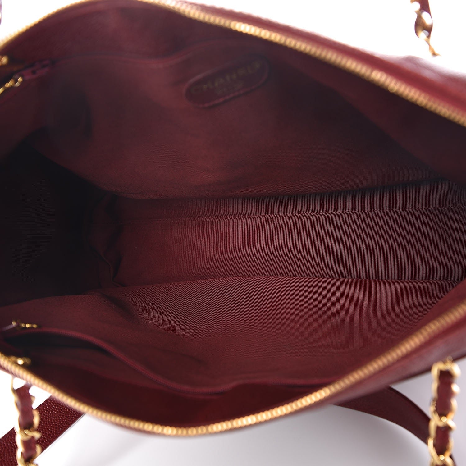 Chanel Caviar Large CC Shoulder Bag Red 5 of 14