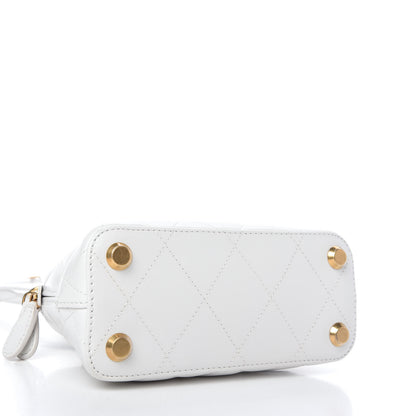 Balenciaga Nappa Calfskin Quilted XXS Ville Top Handle Bag White 4 of 9