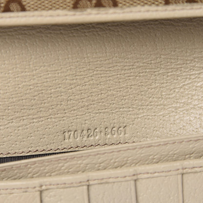 Gucci Monogram Metal Bar Chain Wallet Beige 8 of 8