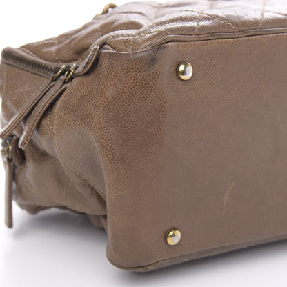 Chanel Crumpled Grained Calfskin Shiva Bowler Beige 8 of 18
