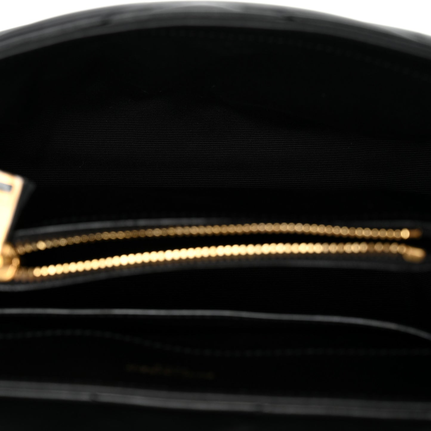 Calfskin Y Quilted Monogram Small Loulou Chain Satchel Black