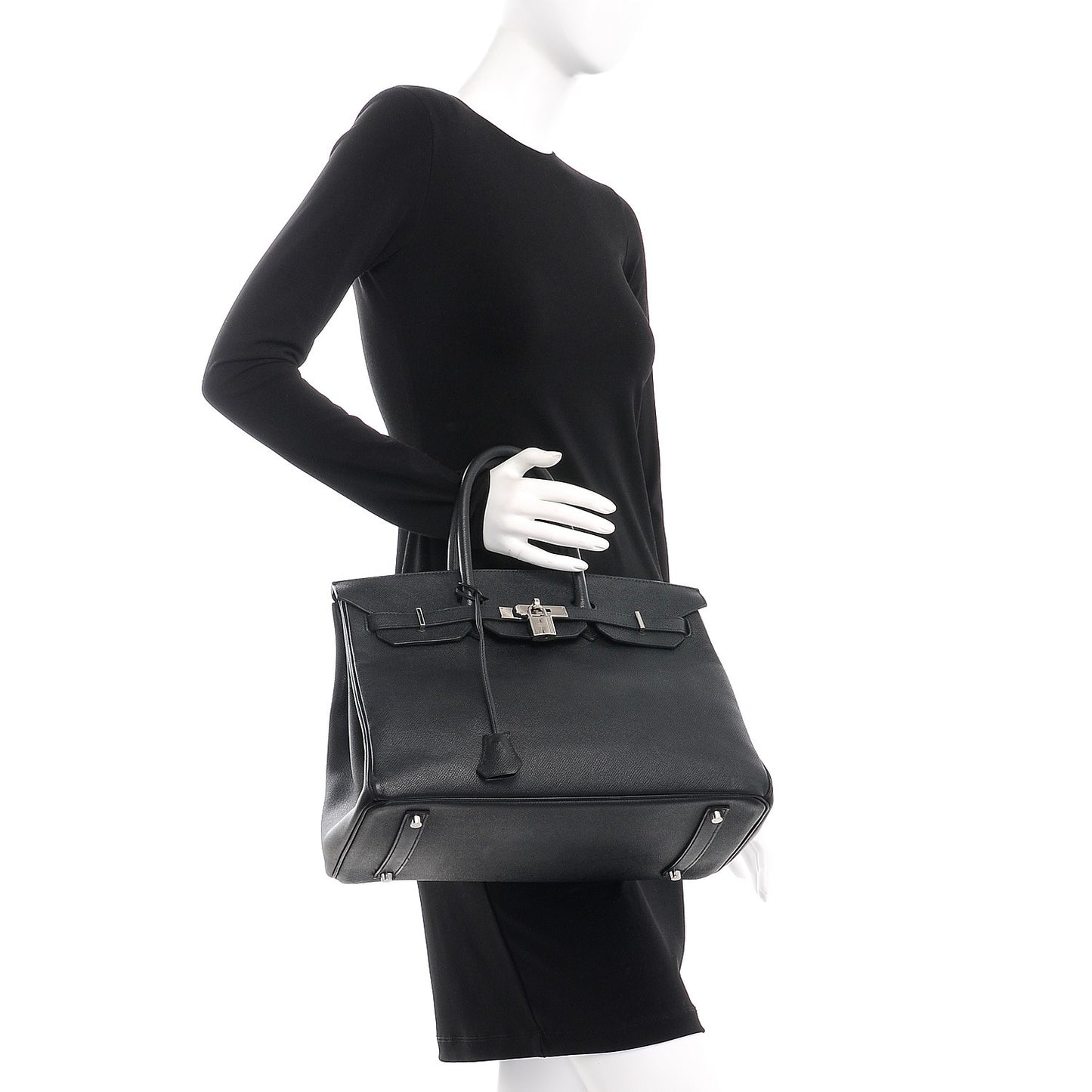 Epsom Birkin 35 Black