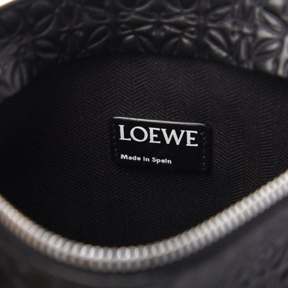 Loewe Calfskin Embossed Medium Repeat T Pouch Black 8 of 9