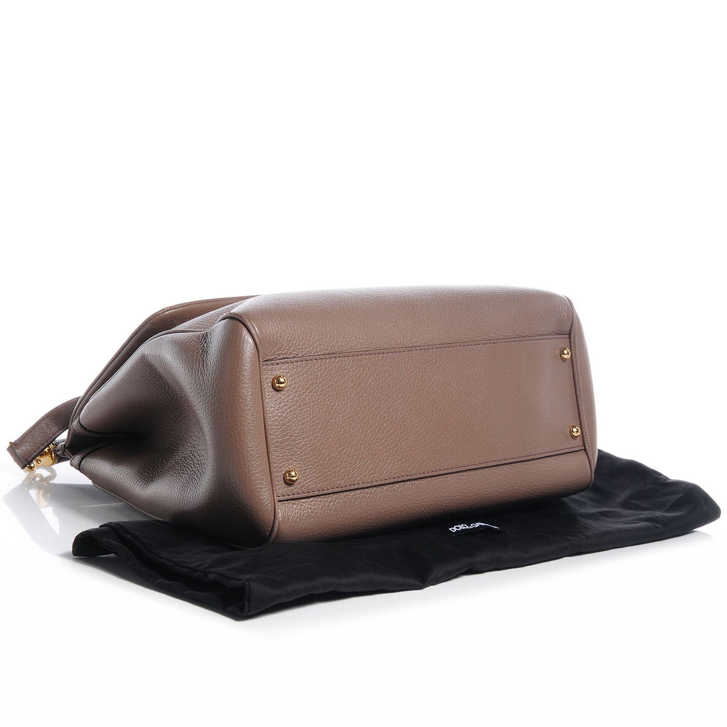 Grained Deerskin Medium Miss Sicily Satchel Brown