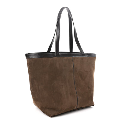 Bottega Veneta Suede Nappa Intrecciato Medium Flip Flap Tote Fondant 4 of 12