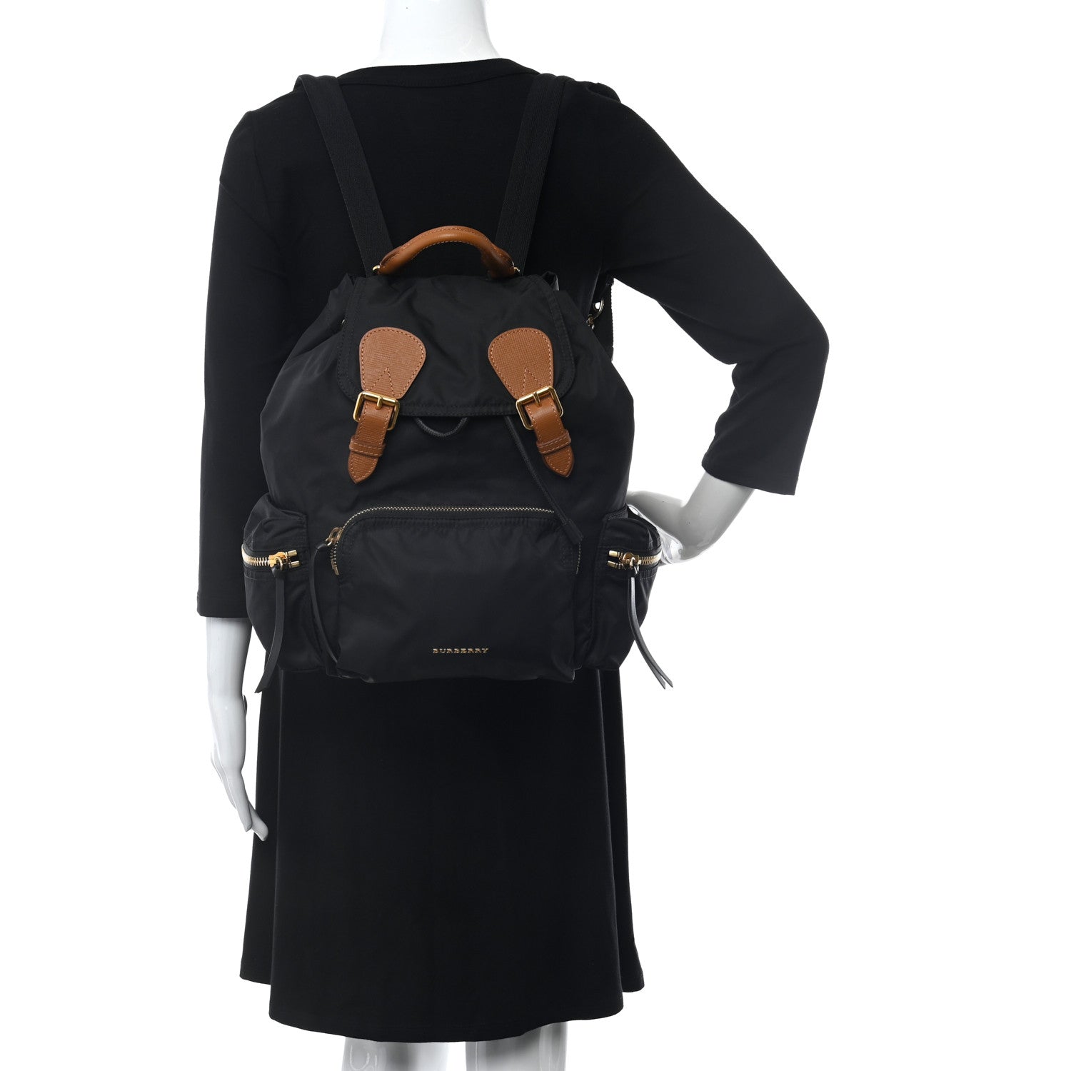 Burberry Nylon Medium Rucksack Backpack Black 2 of 9