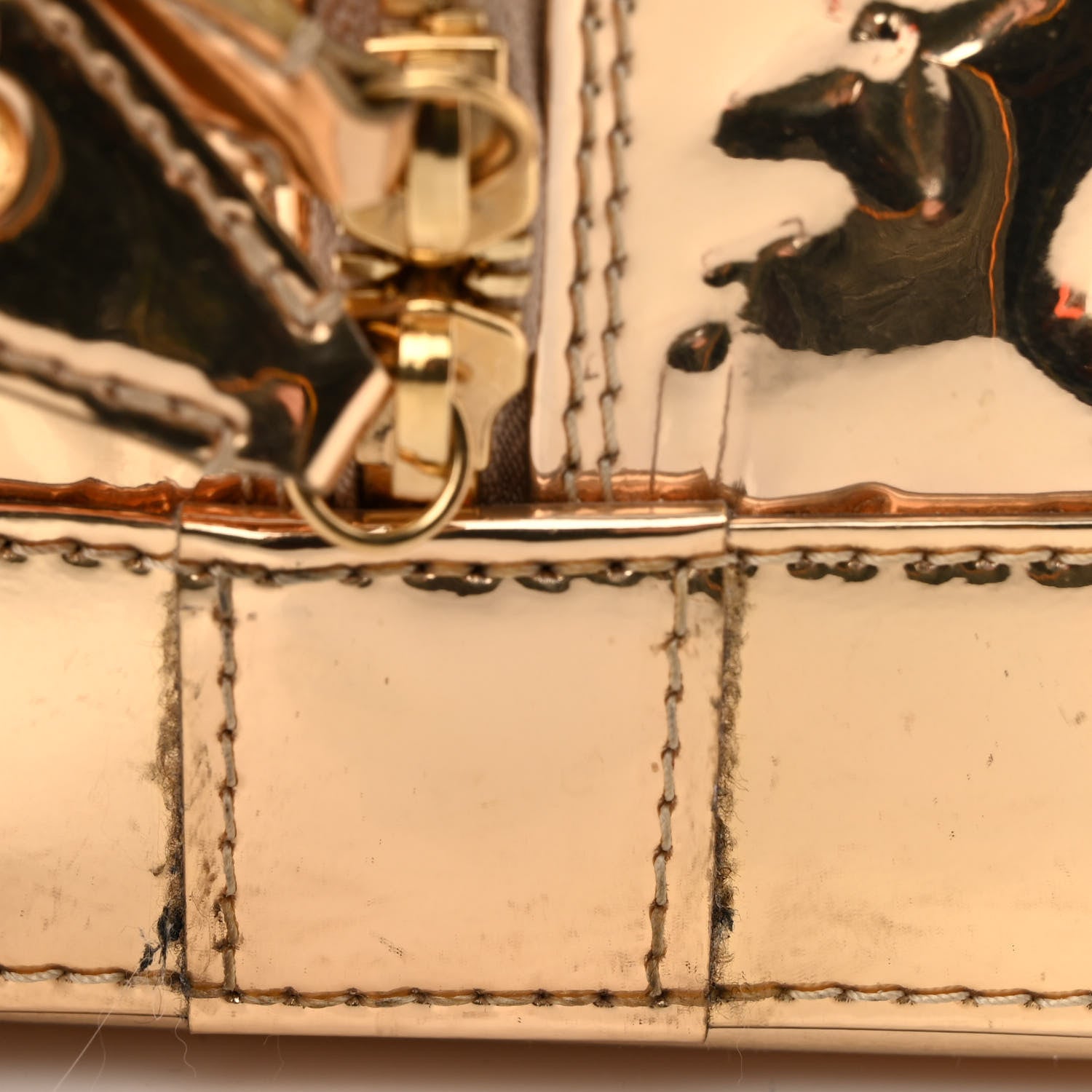 Louis Vuitton Monogram Miroir Alma MM Gold 11 of 12