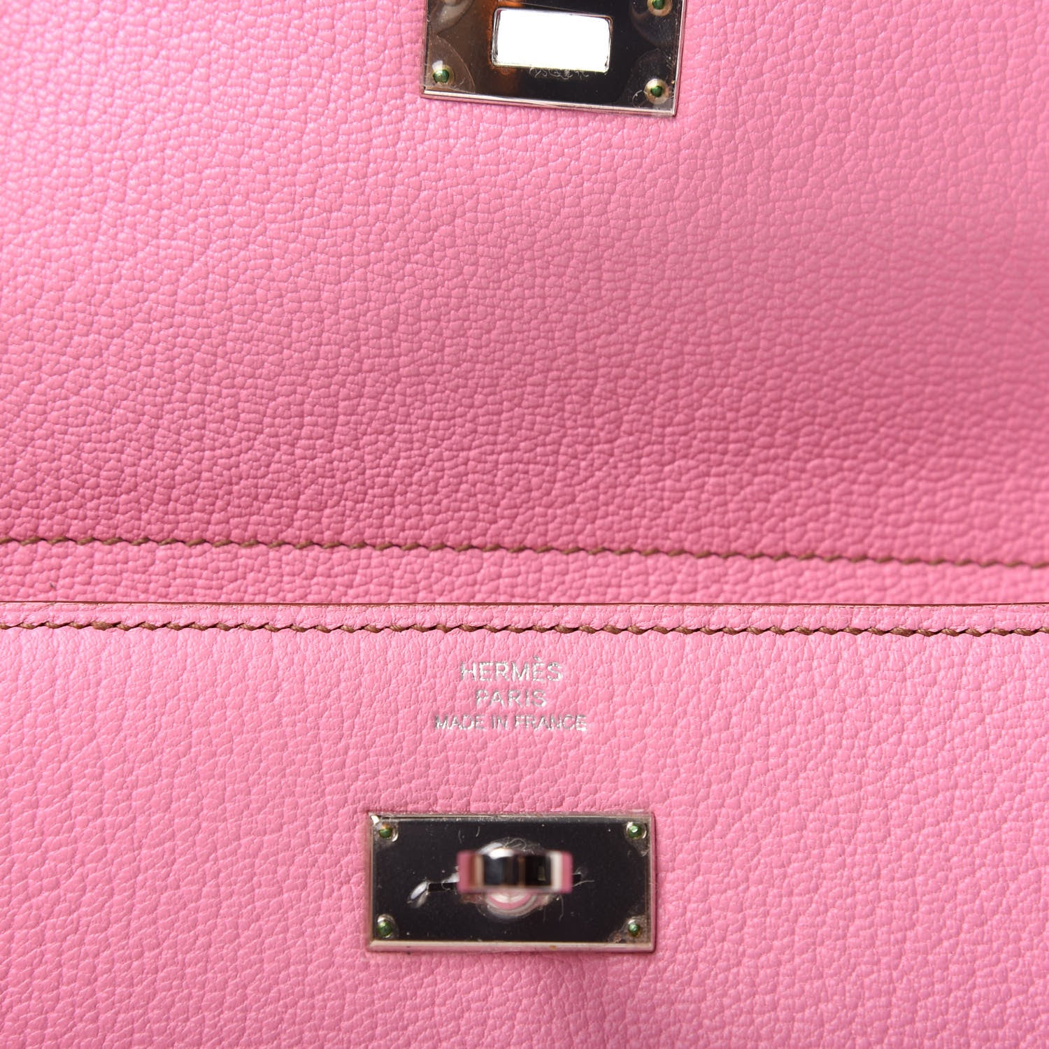 Hermes Chevre Mysore Medium Kelly Wallet 5P Pink 6 of 6