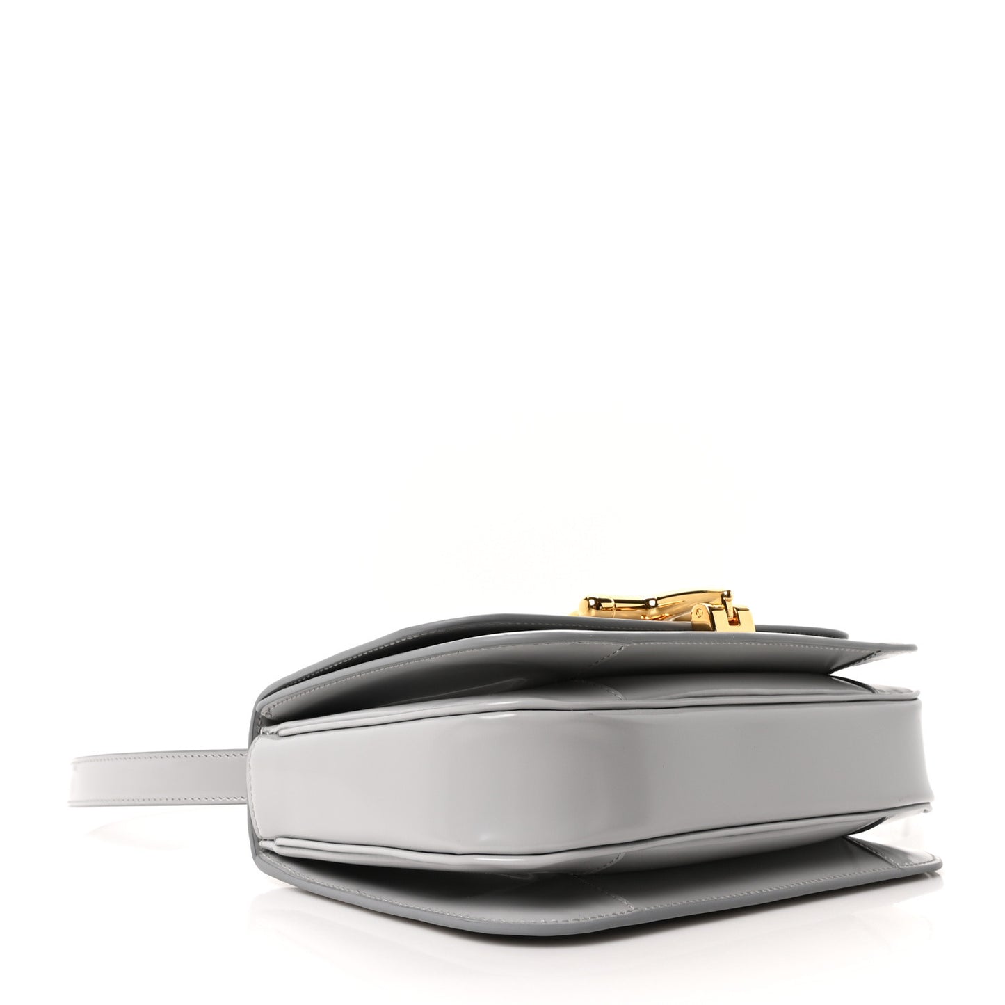 Calfskin Siena Shoulder Bag Grey