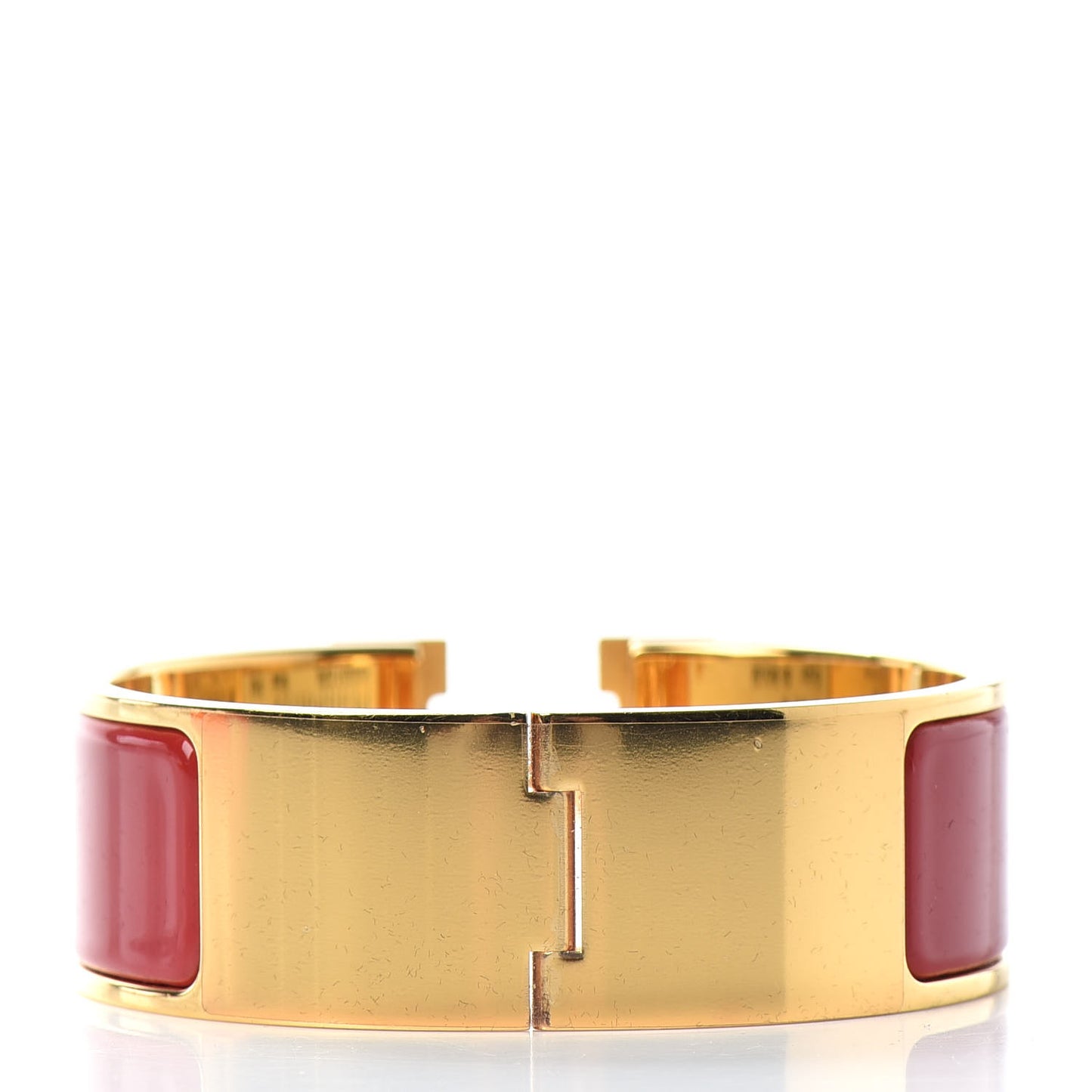 Enamel Wide Clic Clac H Bracelet PM Rouge