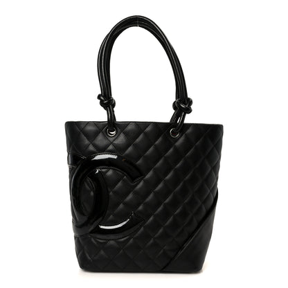 Chanel Calfskin Quilted Medium Cambon Tote Black 1 of 10