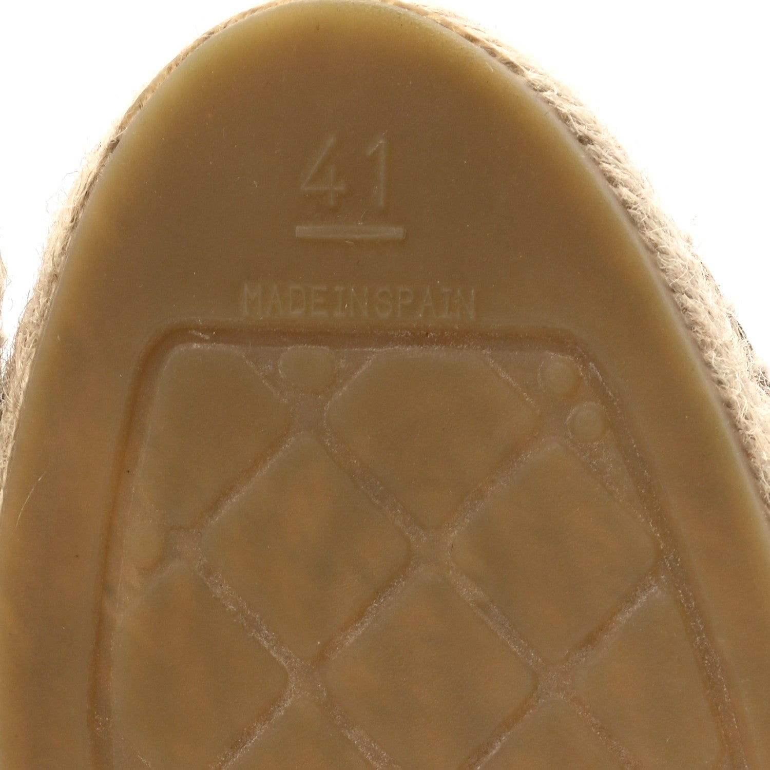 Chanel Calfskin CC Espadrilles 41 Light Brown 6 of 8
