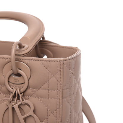 Christian Dior Ultra Matte Calfskin Cannage Medium Lady Dior Beige 11 of 12