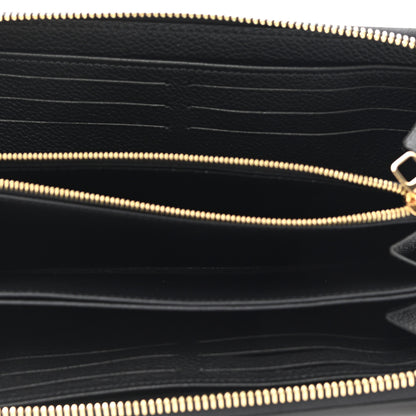 Louis Vuitton Empreinte Monogram Giant Zippy Wallet Black Beige 5 of 7