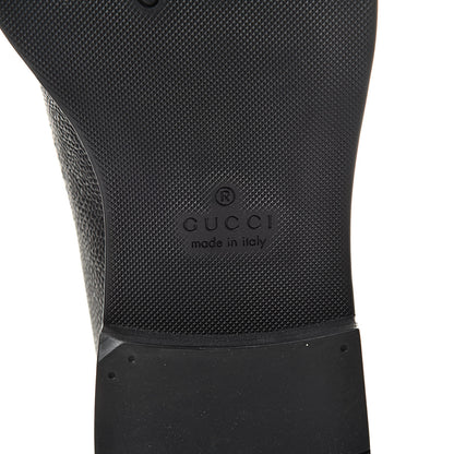 Gucci Calfskin Web Mens Queercore Brogue Derby Shoes 9.5 Black 7 of 9