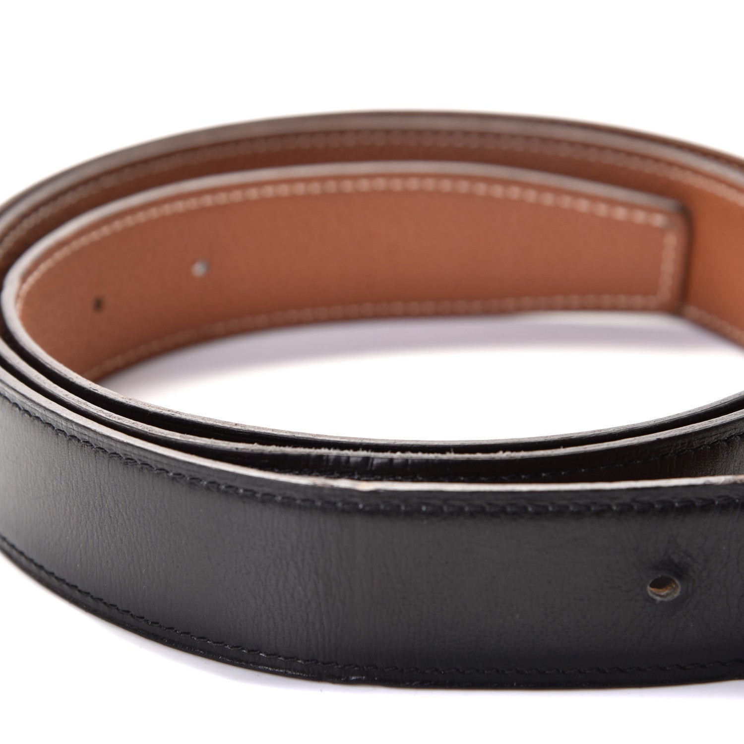 Hermes Box Togo 32mm Martelee H Belt 110 Black Gold 3 of 3