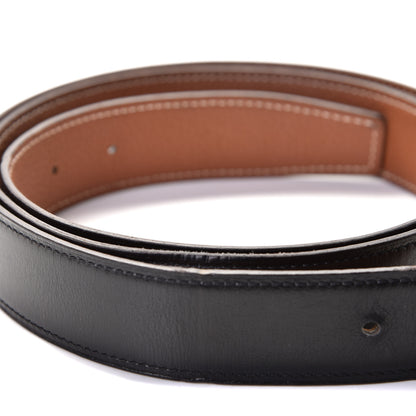 Hermes Box Togo 32mm Martelee H Belt 110 Black Gold 3 of 3
