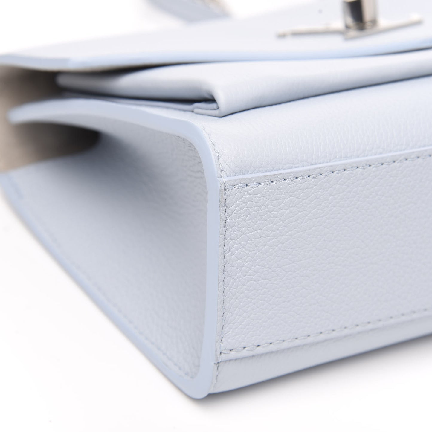 Soft Calfskin Mylockme Chain Bag BB Olympe Blue