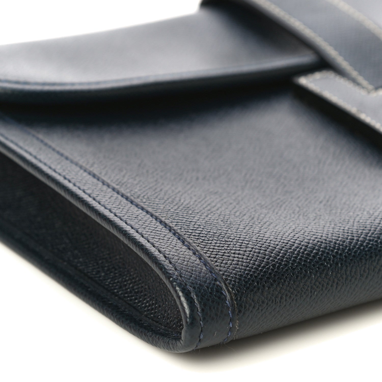 Hermes Courchevel Jige PM Clutch Indigo 7 of 9