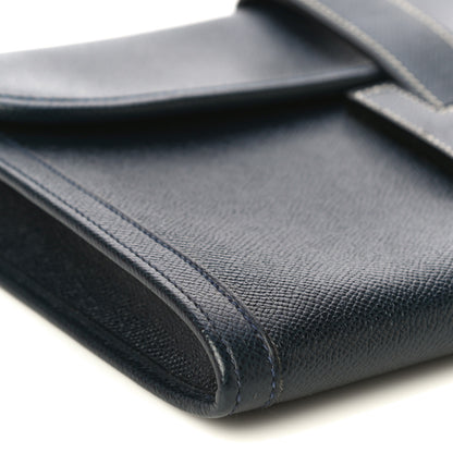 Hermes Courchevel Jige PM Clutch Indigo 7 of 9