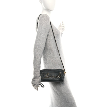 Chanel Metallic Lambskin Signe Bowling Bag Black 2 of 10