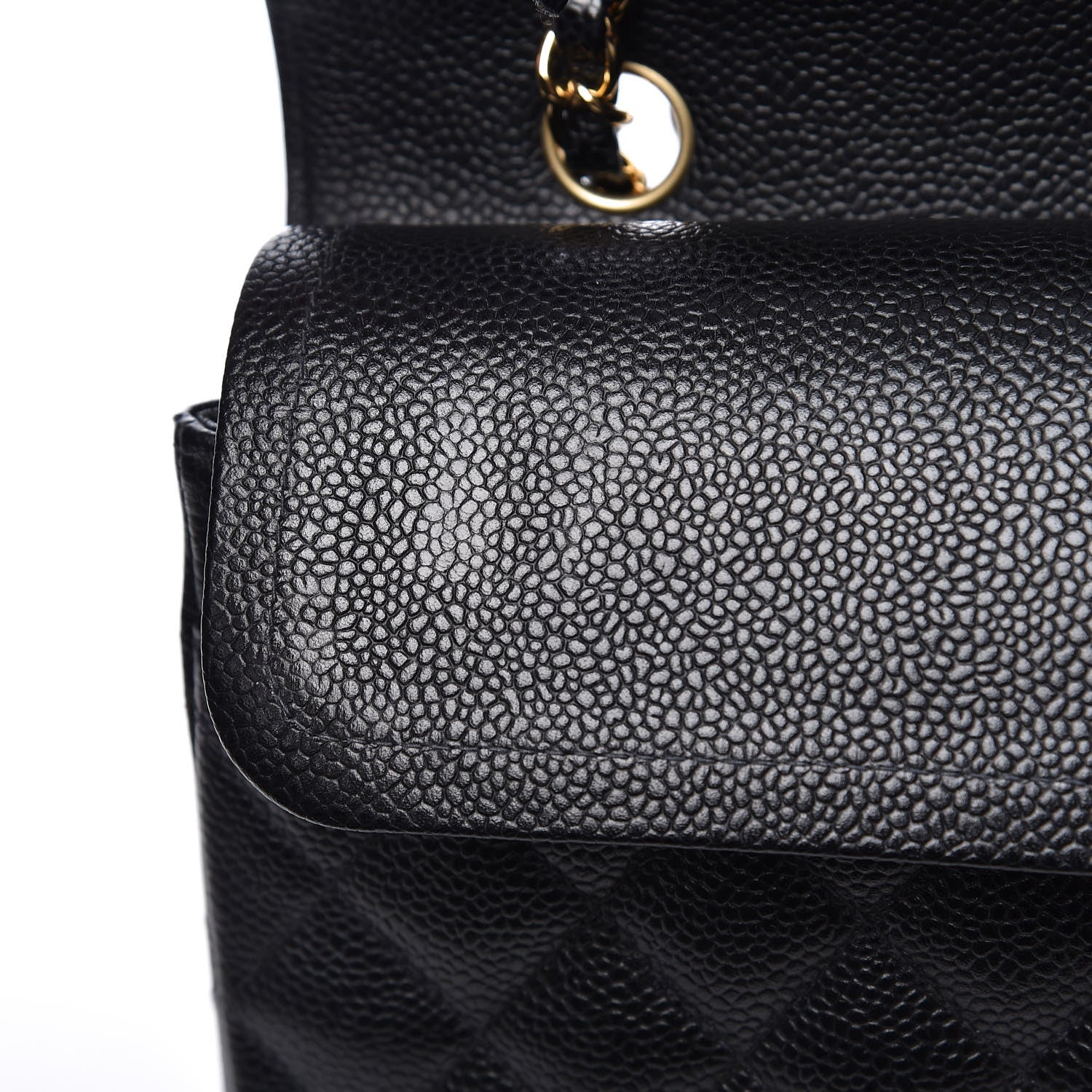 Chanel Caviar Quilted Medium Double Flap Black 11 of 12
