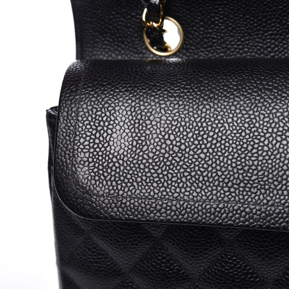 Chanel Caviar Quilted Medium Double Flap Black 11 of 12