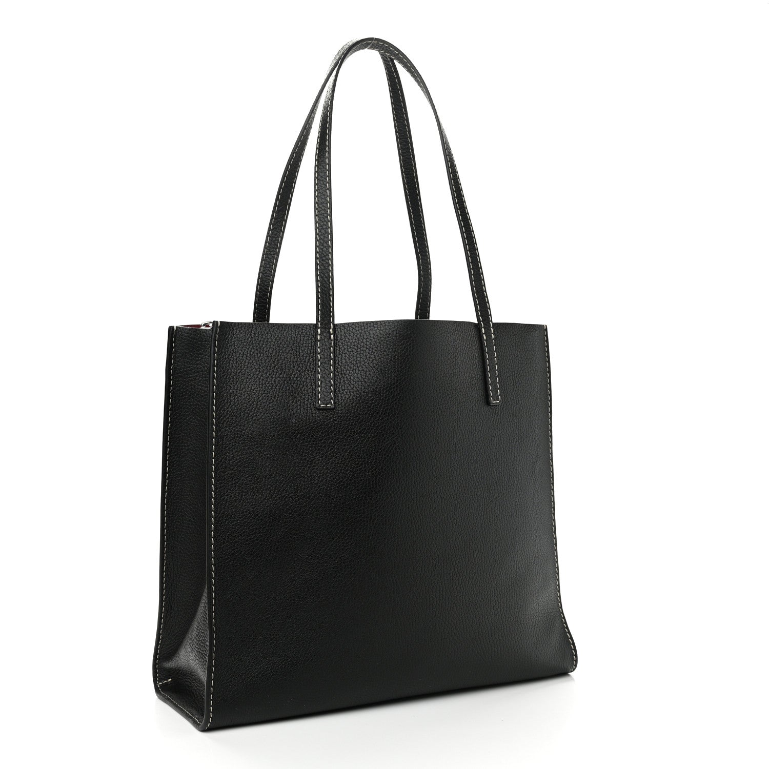 Marc Jacobs Grained Calfskin Bold Grind Tote Black 3 of 12