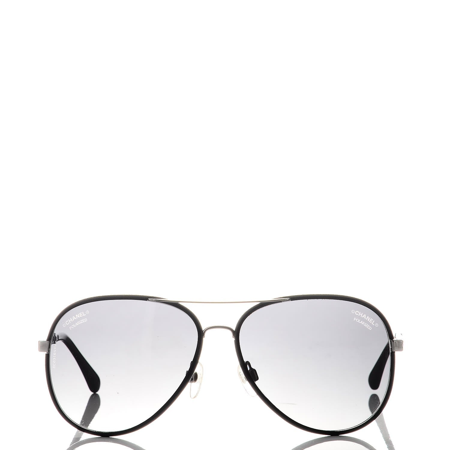 Chanel Polarized Pilot Winter Sunglasses 4219 Black 2 of 7