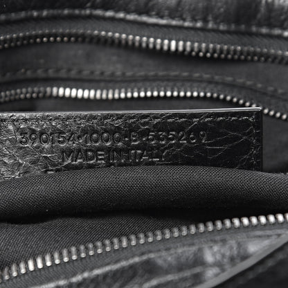 Balenciaga Agneau Silver Metallic Edge Hardware City Black 7 of 10