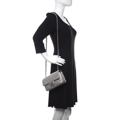 Chanel Metallic Caviar Quilted Mini Rectangular Flap Silver 2 of 11