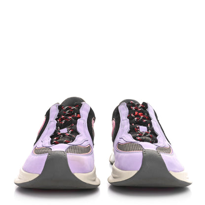 Gucci Technical Knit Fabric Suede Calfskin Womens Gucci Run Sneakers 38.5 38.5 3 of 9