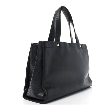 Chanel Caviar Executive Cerf Shopper Tote Black Black 3 of 10