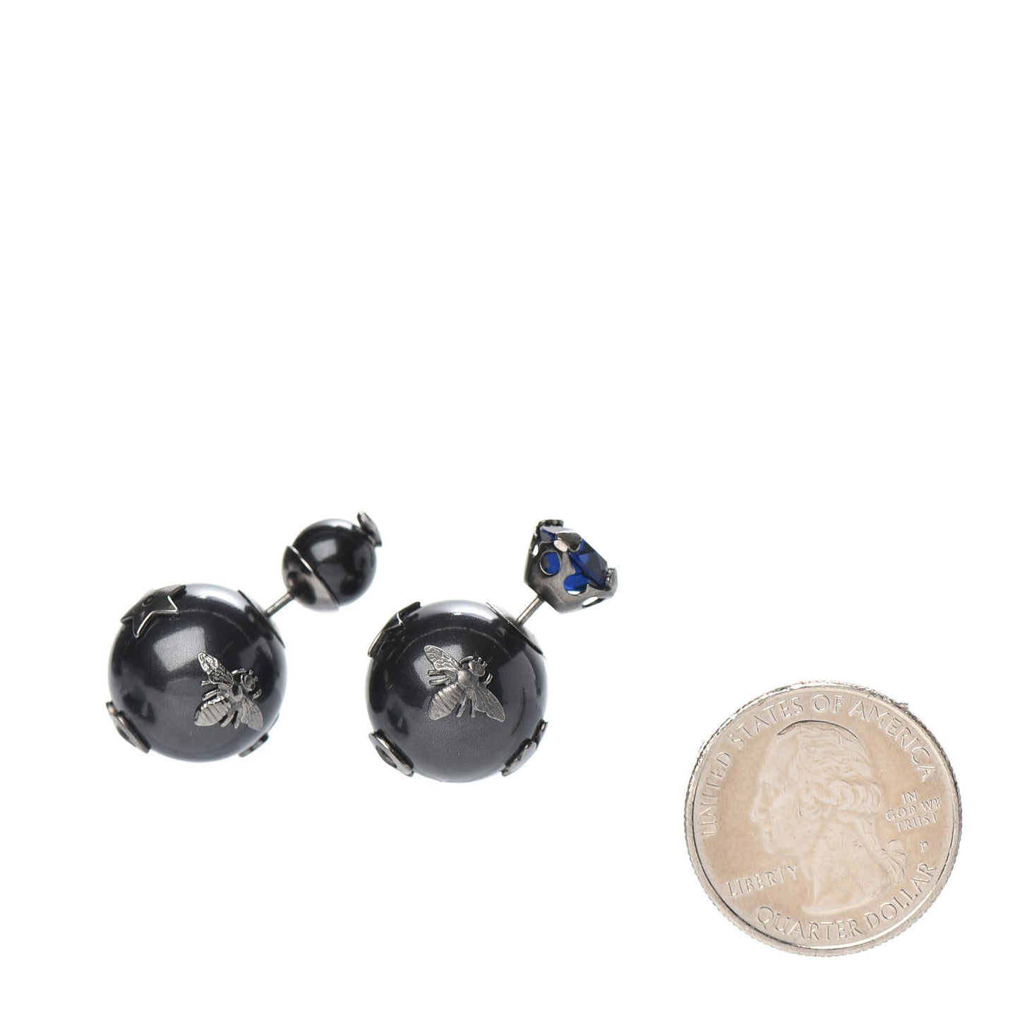 Mise En Dior Tribal Bee Earrings Black