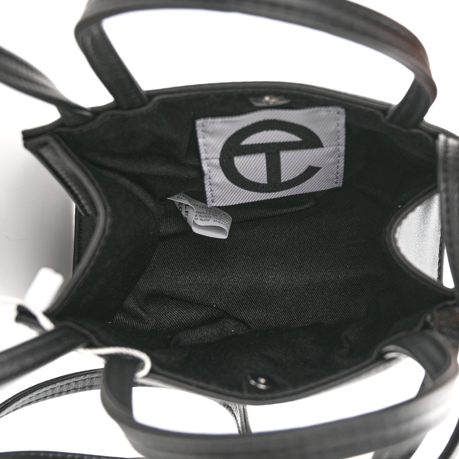 Telfar Vegan Leather Small Shopping Bag Black 5 of 10