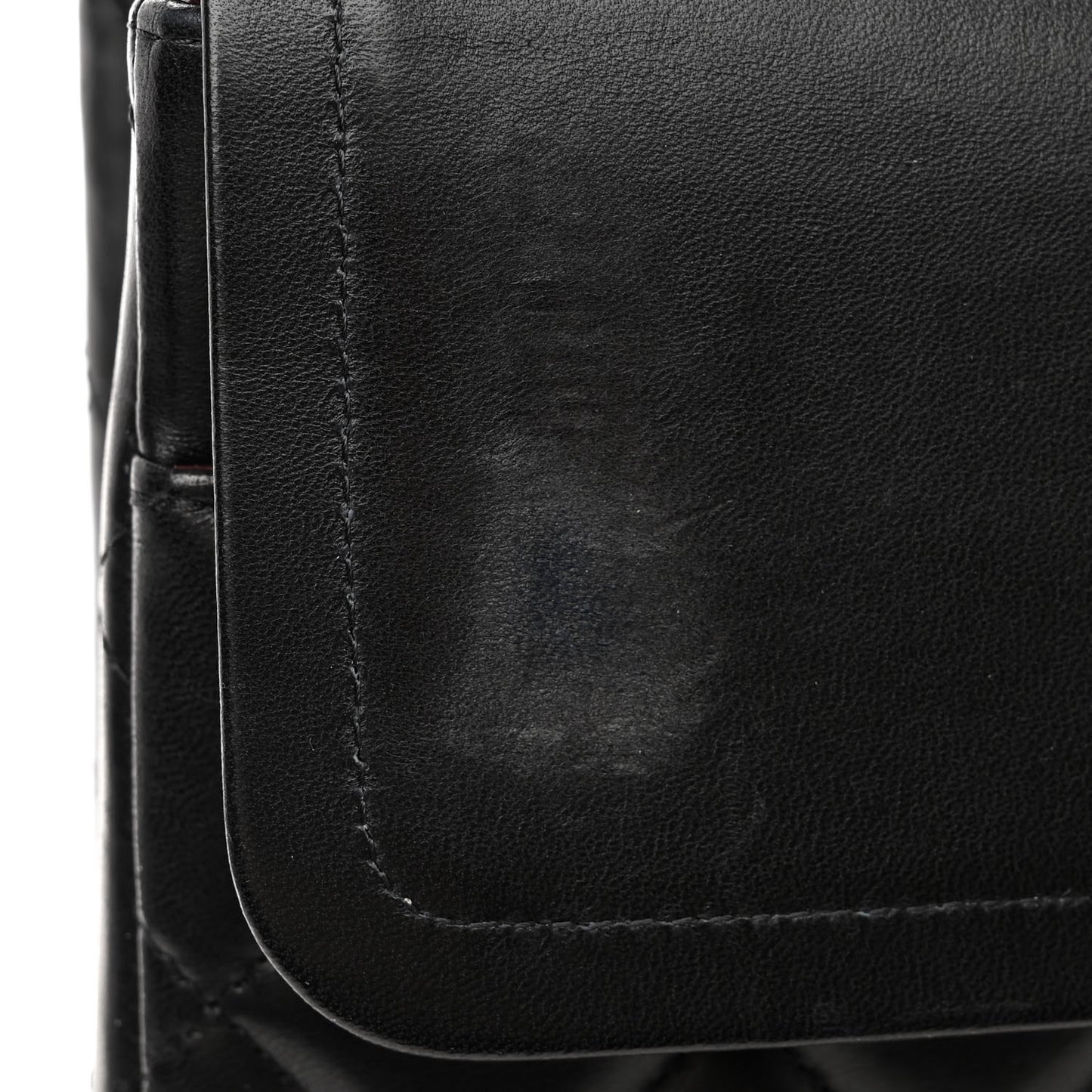 Lambskin Quilted Maxi Double Flap Black