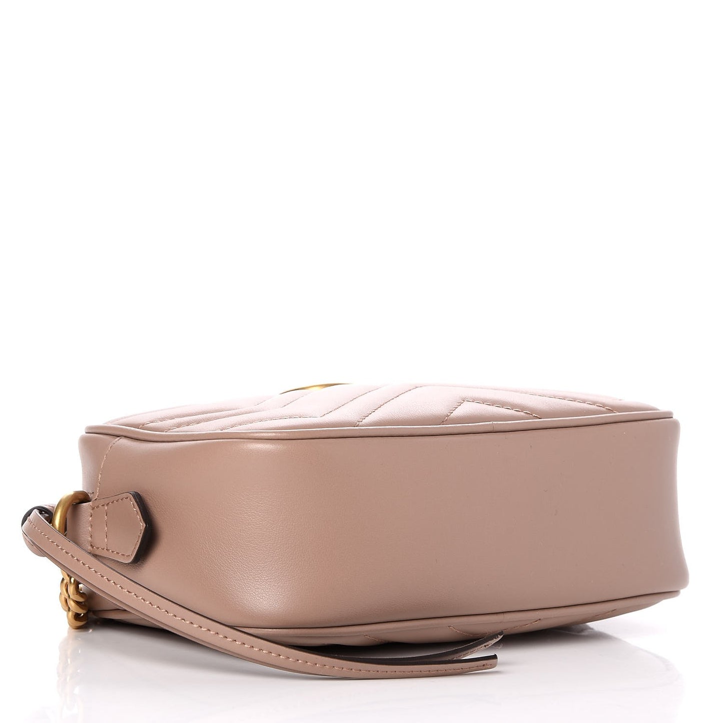 Calfskin Matelasse Mini GG Marmont Chain Shoulder Bag Porcelain Rose