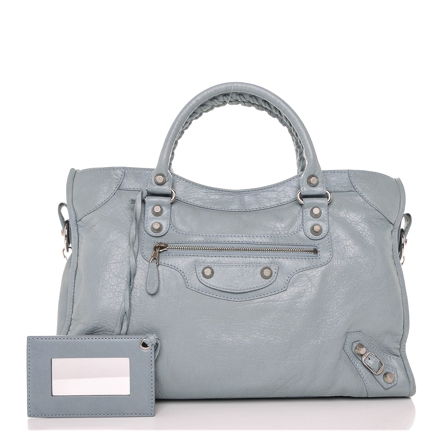 Agneau Giant 12 Silver Hardware City Bleu Dragee
