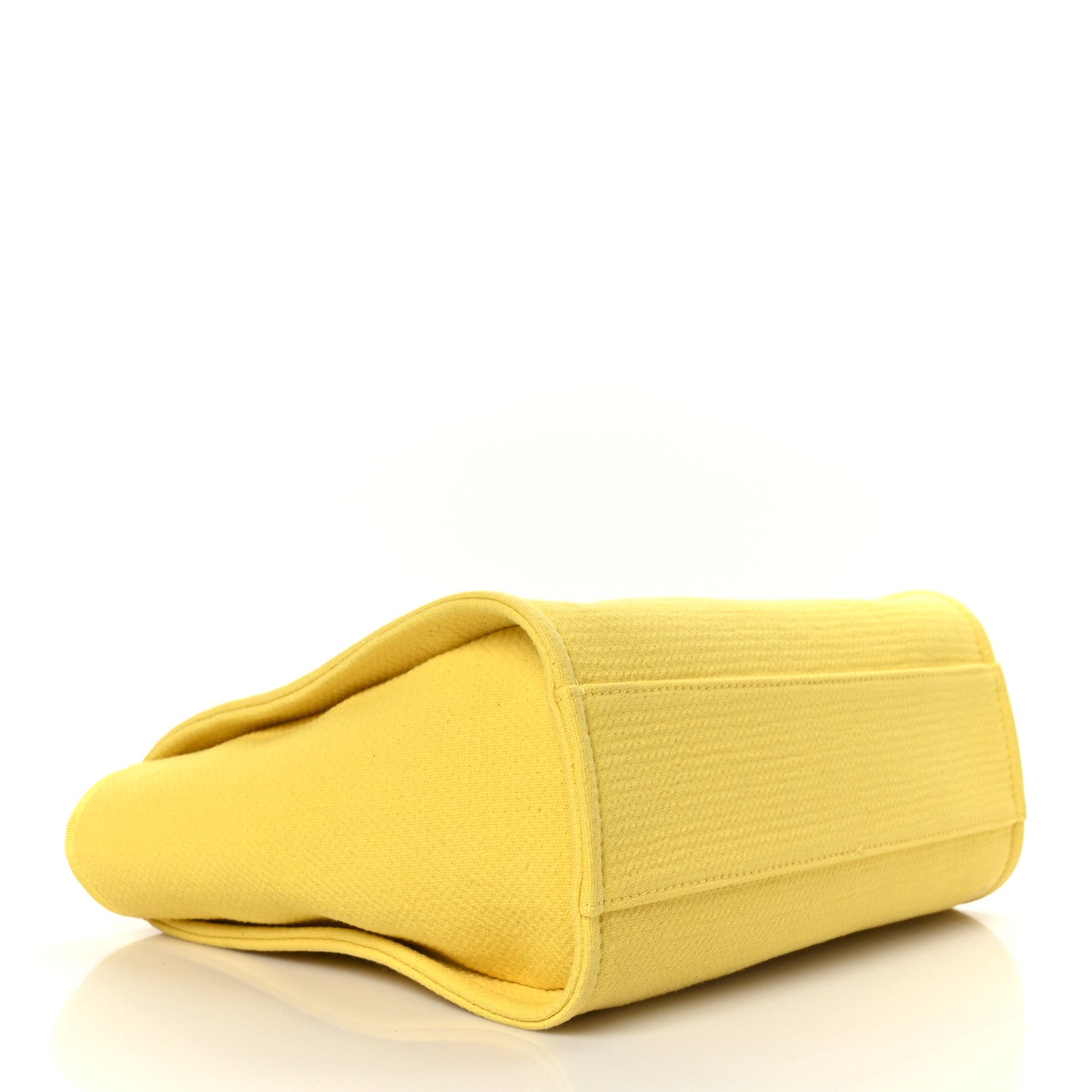 Chanel Mixed Fibers Small Deauville Tote Yellow 5 of 10