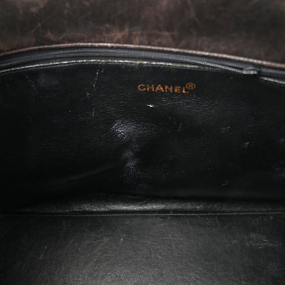 Chanel Patent Quilted Grand Shopping Tote GST Black 15 of 20