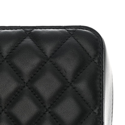 Chanel Lambskin Quilted CC Pearl Crush Camera Case Black 12 of 13