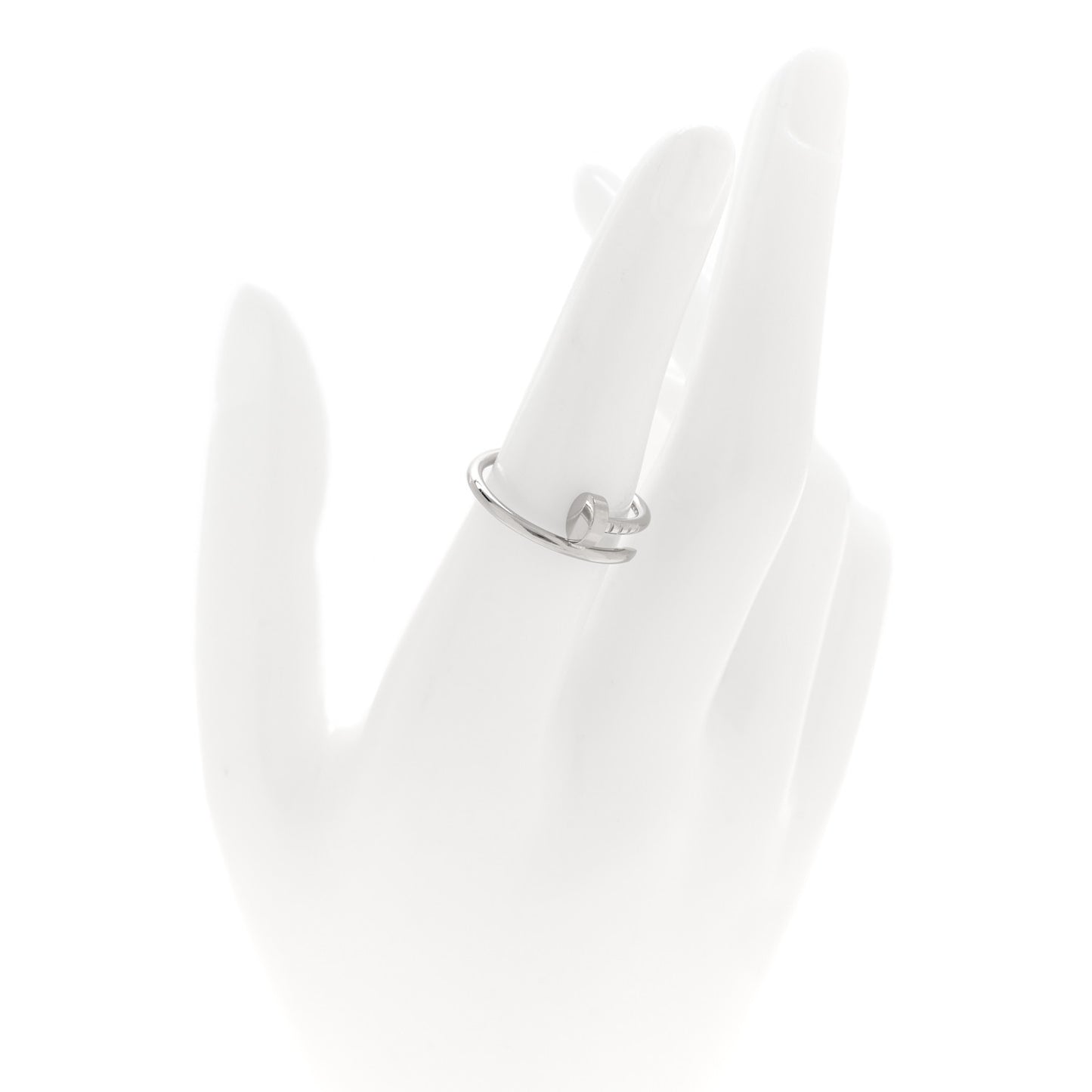 18K White Gold Small Juste Un Clou Ring 54 7